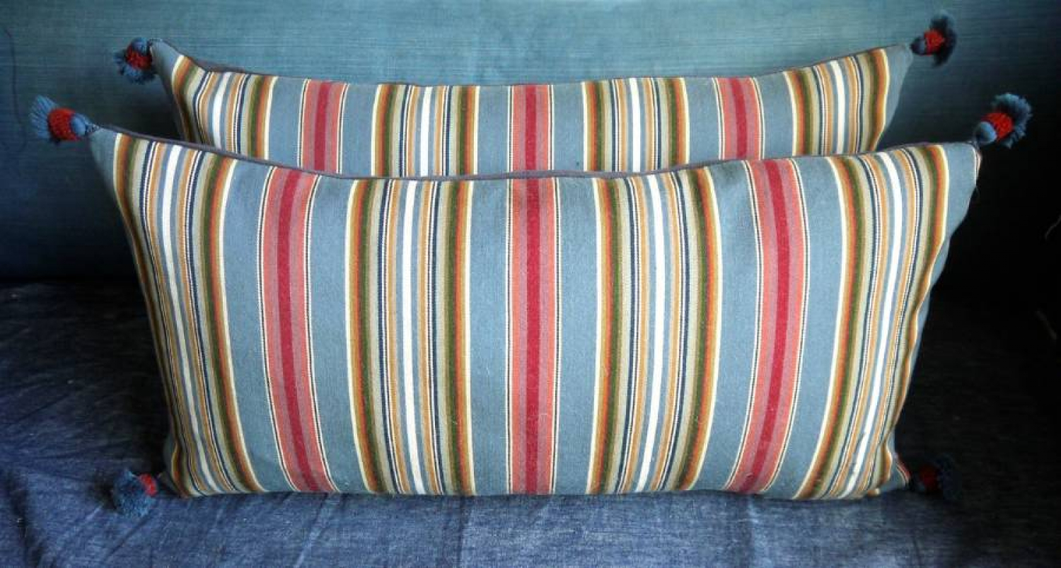 Pair of Striped Cushions