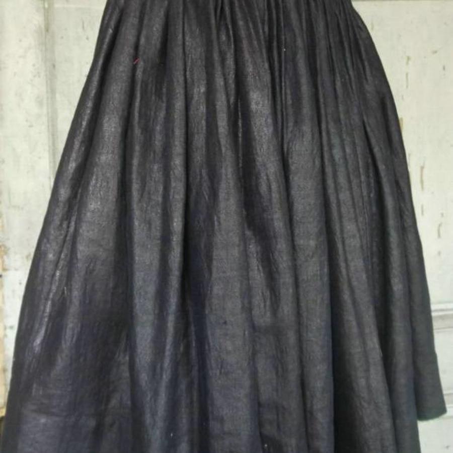 Glazed Indigo Skirt