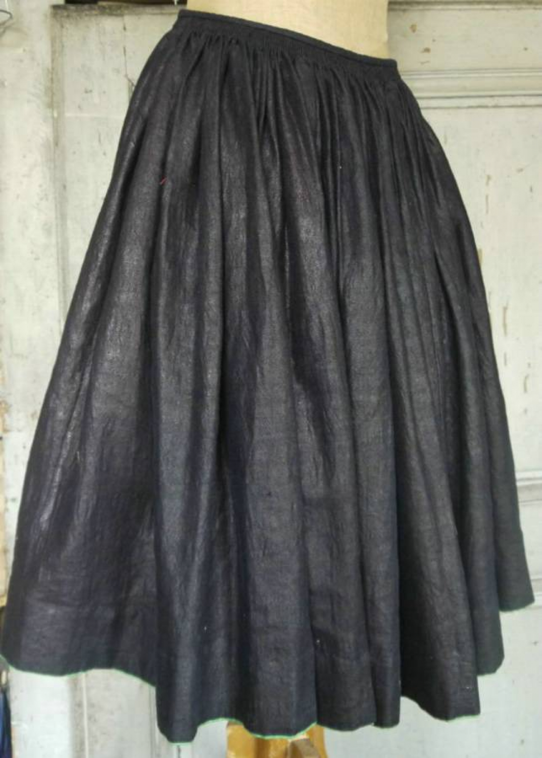 Glazed Indigo Skirt