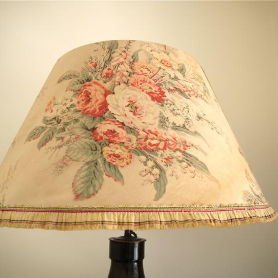 1920s English chintz lampshade