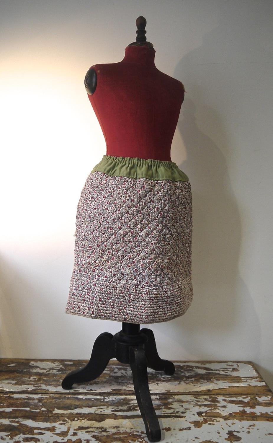 19th century  French Child's Quilted Skirt