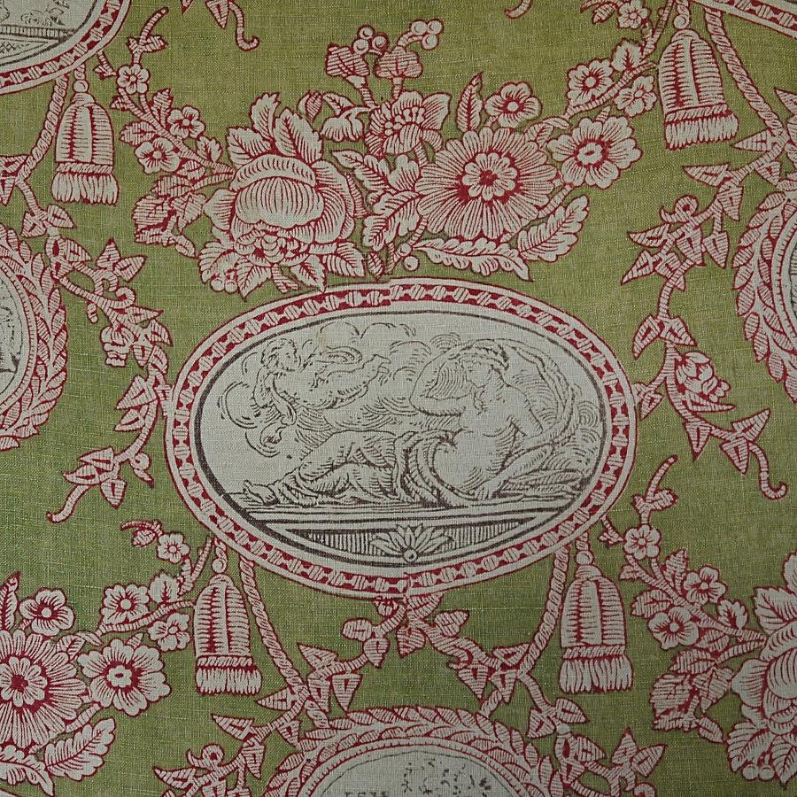 Late 19th century French toile linen