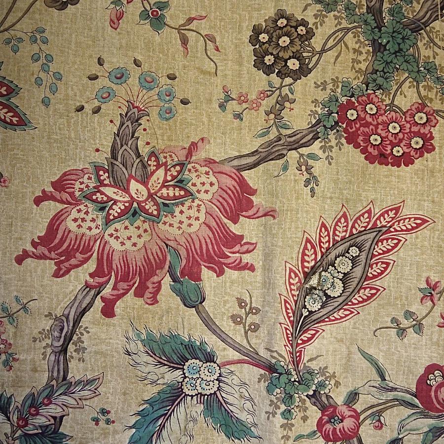 Indienne Exotic Flowers Cotton panel