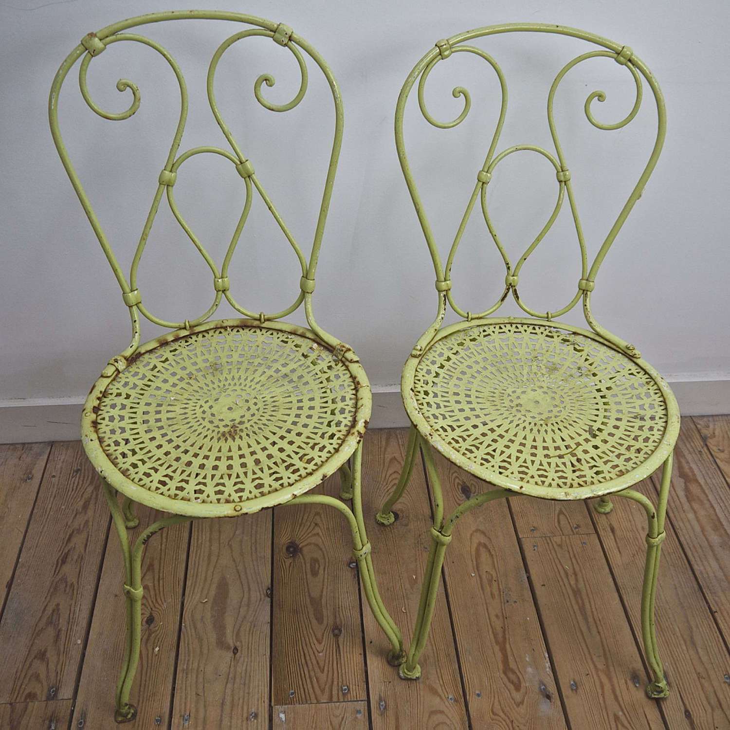 Pair of Garden Chairs French Early 20th Century