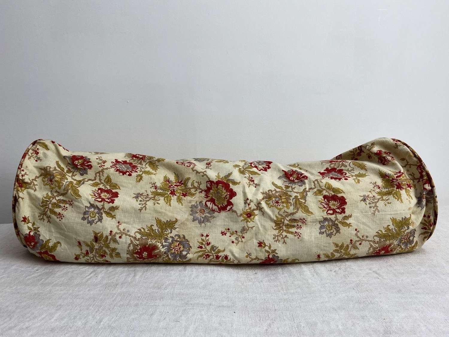 Printed Bolster Cushion French 19th Century