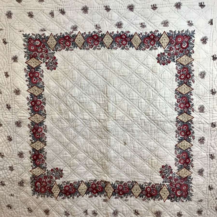 Fichu Cotton Quilt French 18th Century