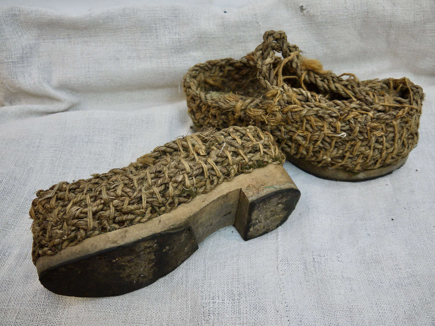 Pair of Rustic Shoes French Early 20th Century