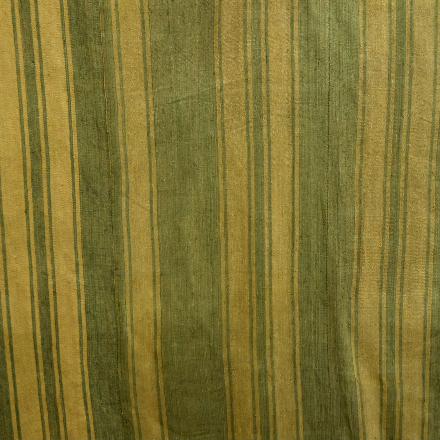 Green and Saffron Yellow Curtain French 18thC