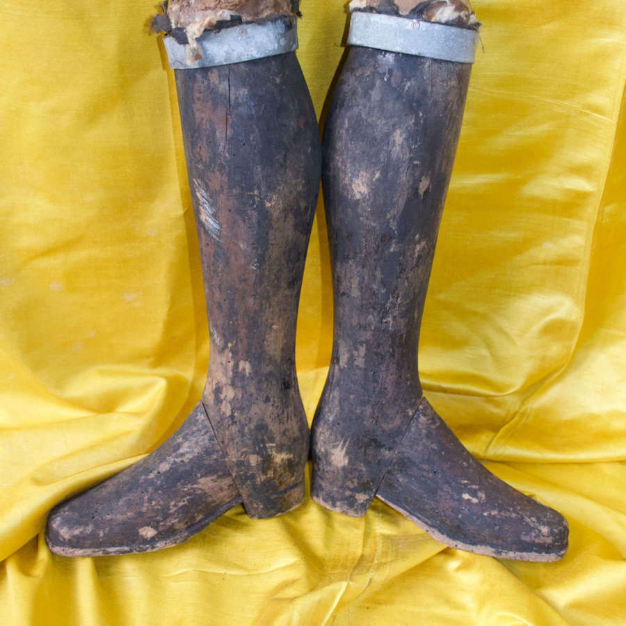Pair of  Mannequin Boots French 19th Century