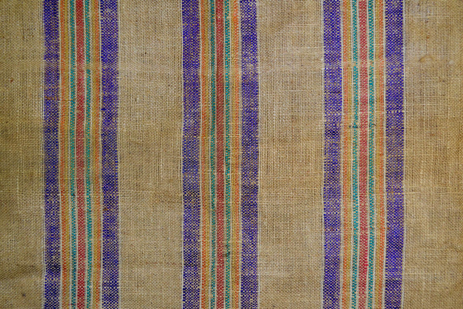 Striped Hessian Mattress Cover French 19th Century