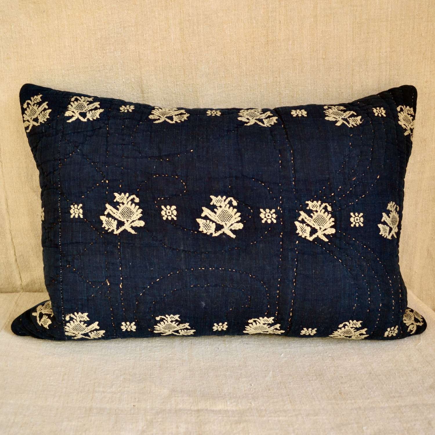 Indigo Cushion French 18th Century