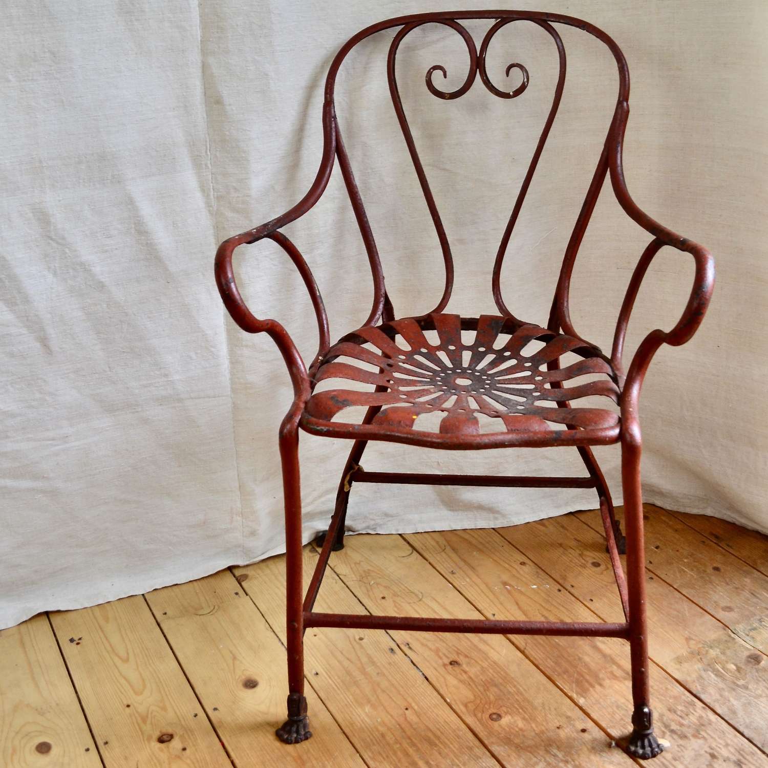Rare Arras Garden Chair French 19th Century