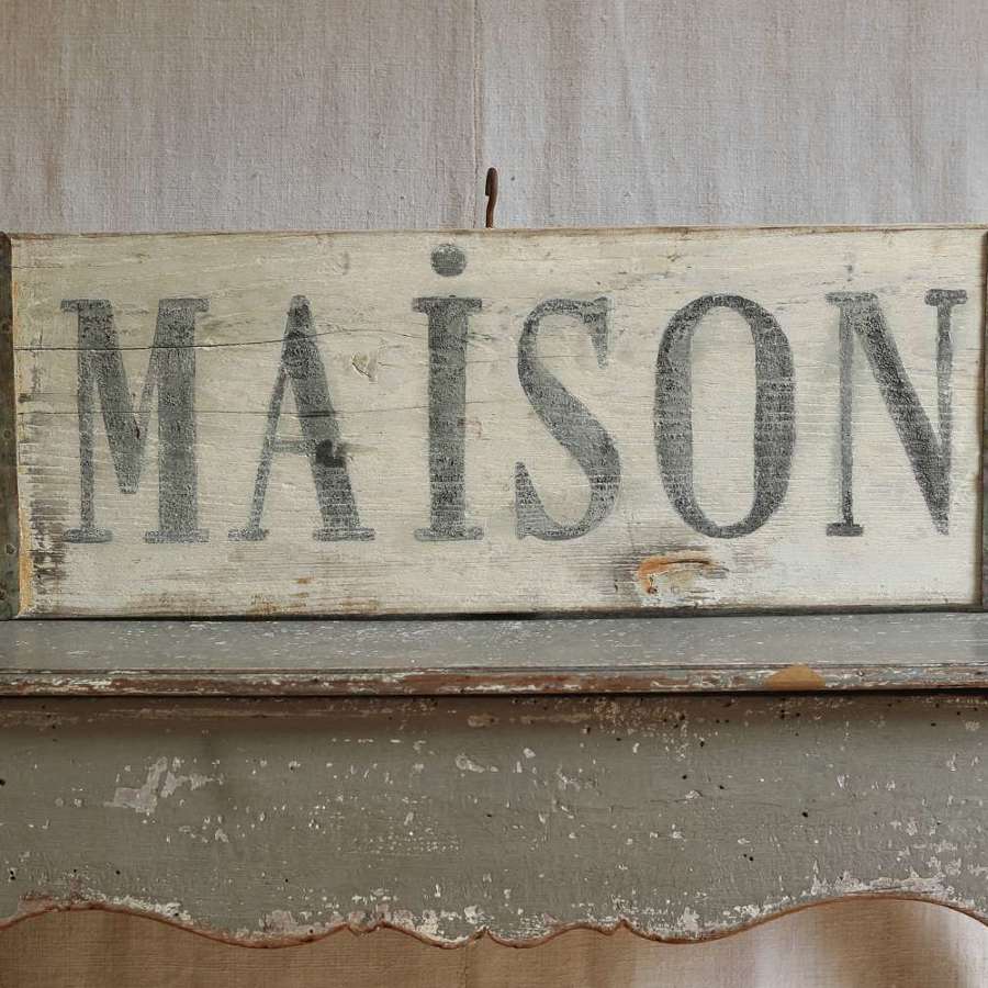 Maison Sign French Early 20th Century