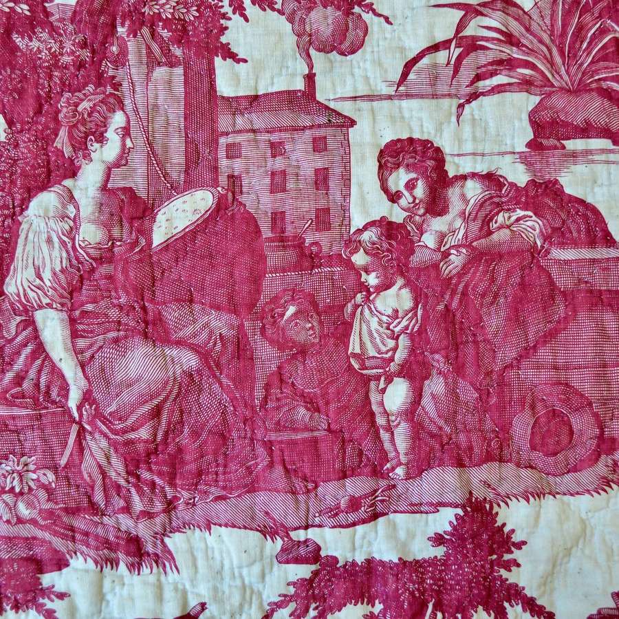 Toile Bed Set Lit &agrave; La Duchesse French 18th Century