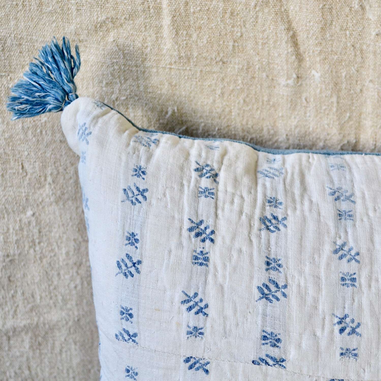 Woven Leaves Cushion French 18th Century