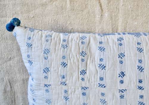 Woven Leaves Cushion French 18th Century
