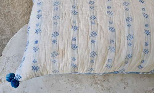 Woven Leaves Cushion French 18th Century