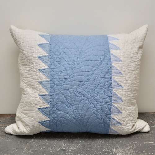 Blue Patchwork Cushion French 19th Century