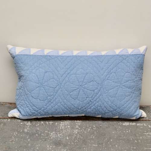 Blue Patchwork Cushion French 19th Century