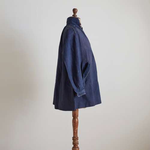 Blue Cotton Biaude Frencj Early 20th Century