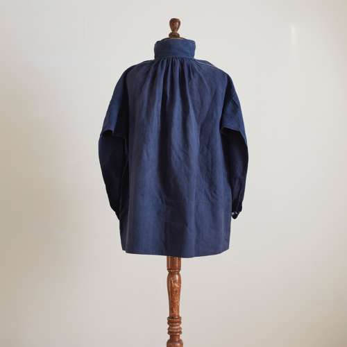 Blue Cotton Biaude Frencj Early 20th Century
