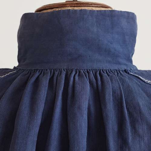 Blue Cotton Biaude Frencj Early 20th Century