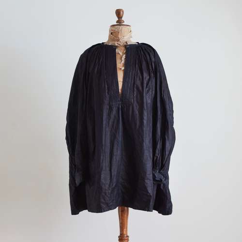 Glazed Indigo Biaude French Late 19th Century