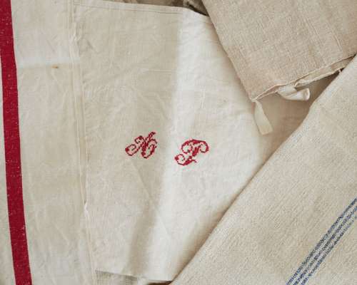 Hemp & Linen Torchons 19th & Early 20th Century