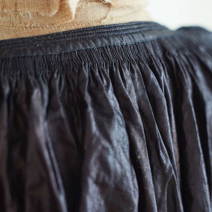 Glazed Indigo Biaude French Late 19th Century