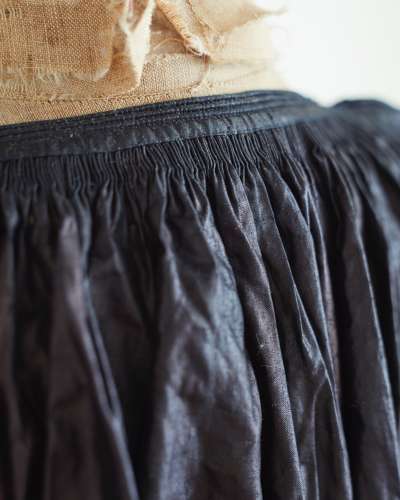Glazed Indigo Biaude French Late 19th Century