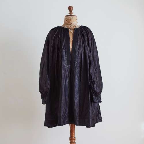 Glazed Indigo Biaude French Late 19th Century