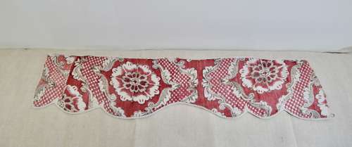 Blockprinted Pelmet Document French 18th Century