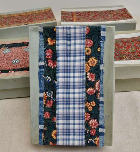 Textile Covered Boxes French Early 20th Century