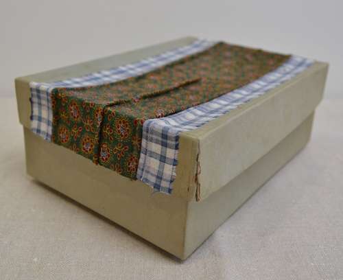 Textile Covered Boxes French Early 20th Century