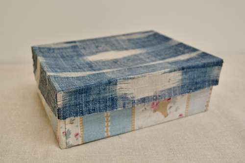 Textile Covered Boxes French Early 20th Century