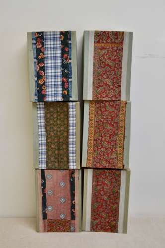 Textile Covered Boxes French Early 20th Century