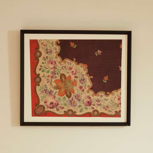 Textile Design Framed French 19th Century
