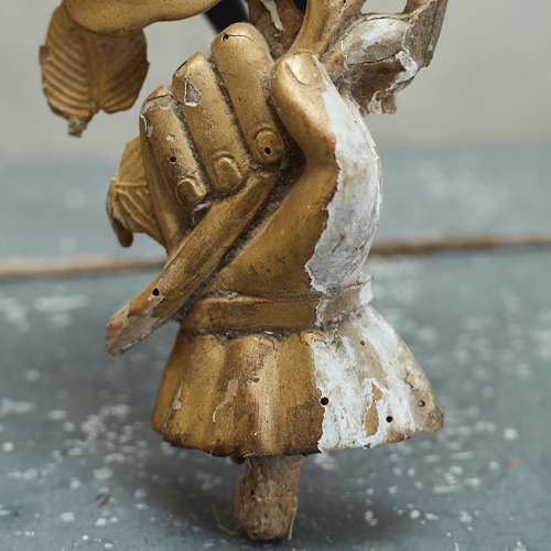 Gilded Hand with a Rose French 18th Century