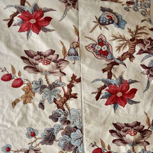 Arborescent Printed Cotton Textile French Late 18th Century