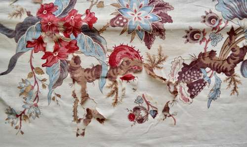 Arborescent Printed Cotton Textile French Late 18th Century