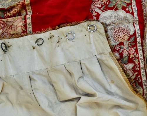 Pair of Turkey Red Curtains French 19th Century
