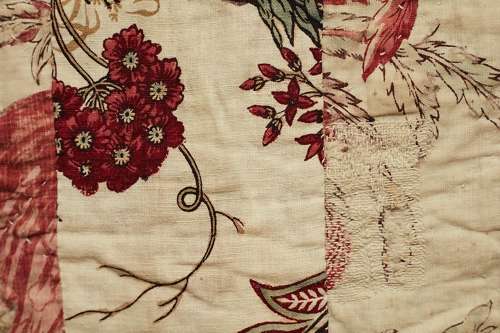 Large Scale Block Printed Panel French 18th Century