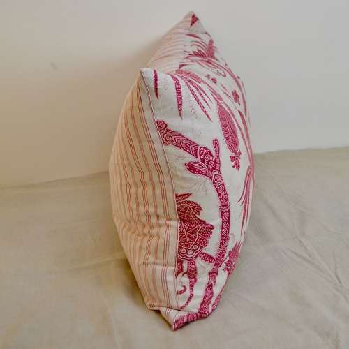 Bird Indienne Cushion French 19th Century