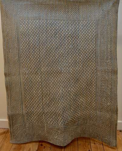 Small Striped Quilt French 18th century