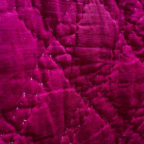Magenta Bourrette de Soie Quilt French 19th Century