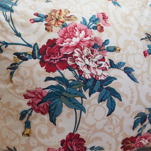 Chintz Cushion French 19thc