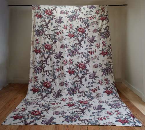 Arborerscent Linen Panel French 19th Century