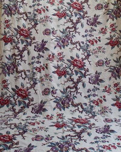 Arborerscent Linen Panel French 19th Century