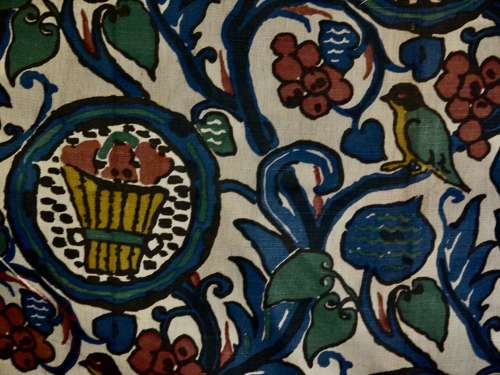 Paul Dumas Printed Linen French 20th Century