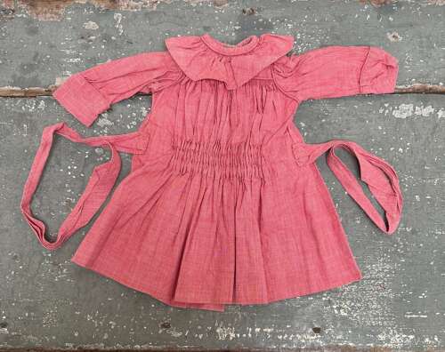 Red Dolls Dress French Early 20th Century